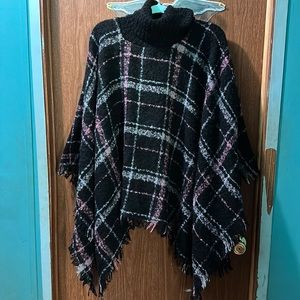 Just Be one size sweater poncho